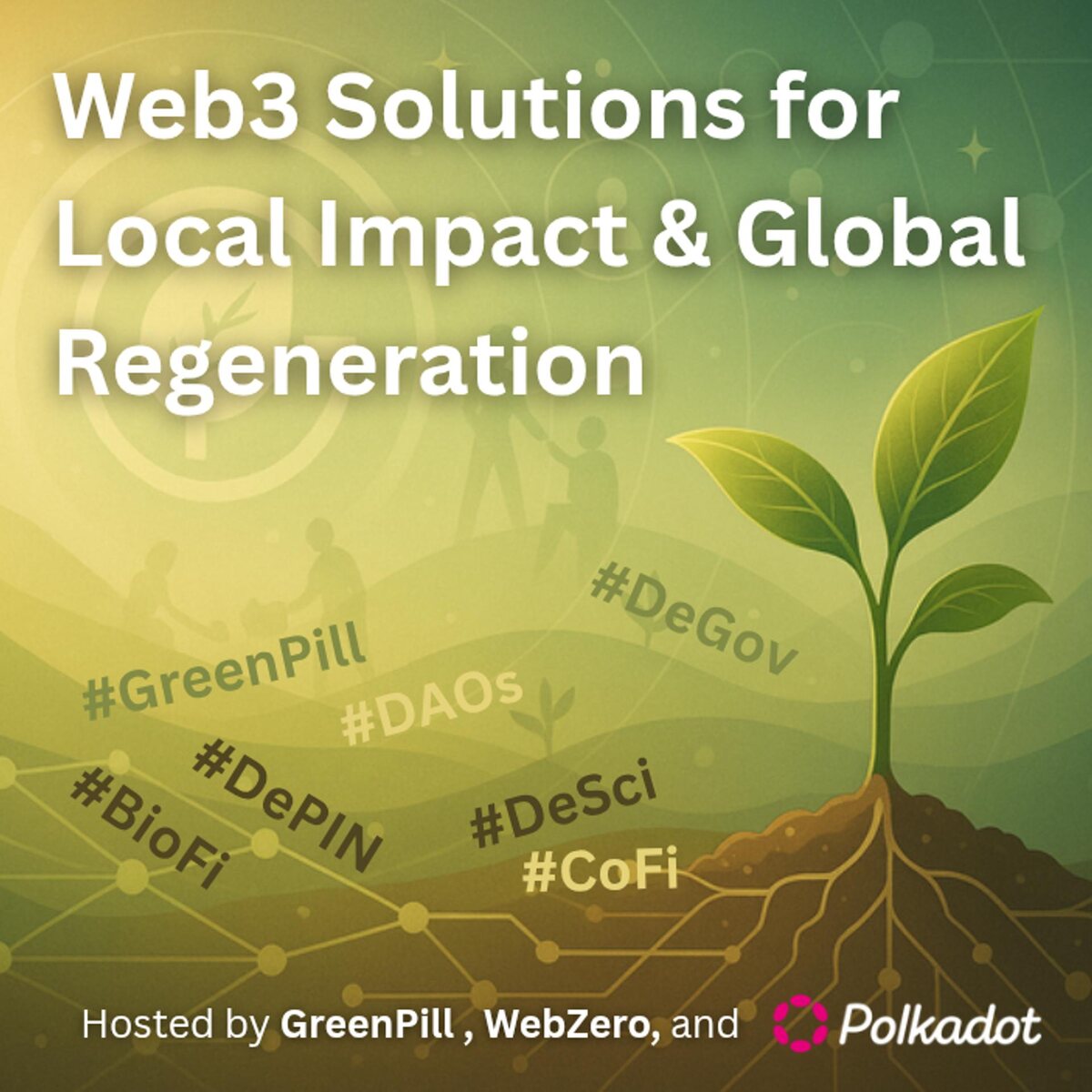 GreenPill Toronto Web3 Solutions event artwork from a local impact and regeneration event.