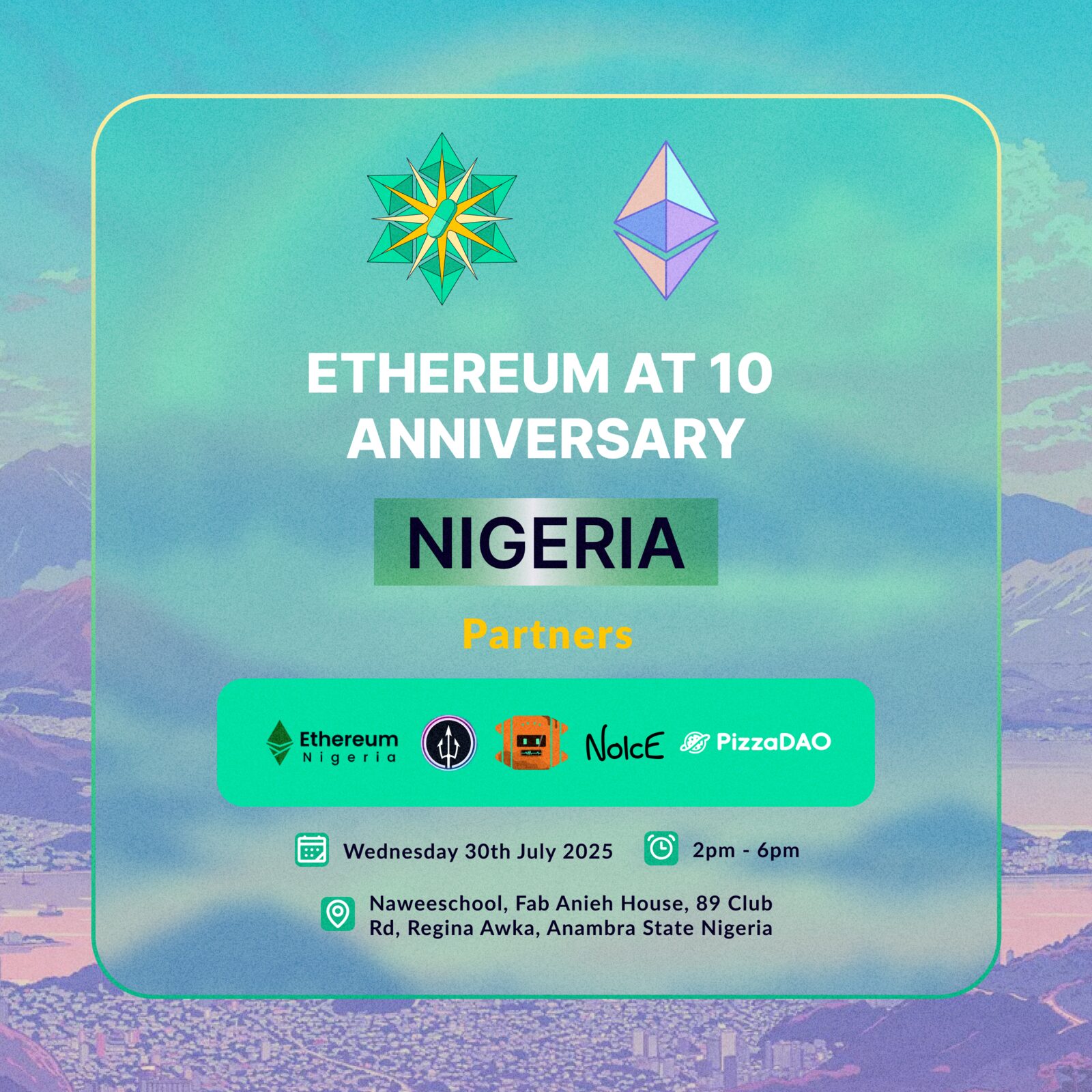 Ethereum at 10 Greenpill Nigeria event cover.